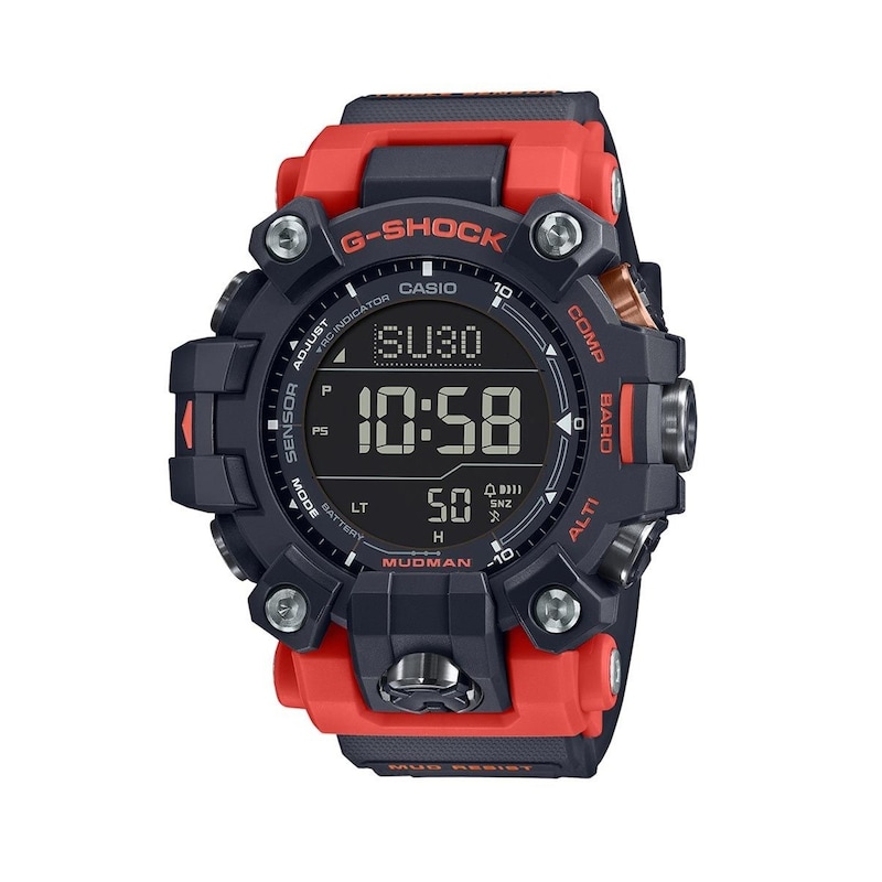 Main Image 1 of G-Shock GW-9500-1A4ER Mudman Men's Red & Black Resin Strap Watch