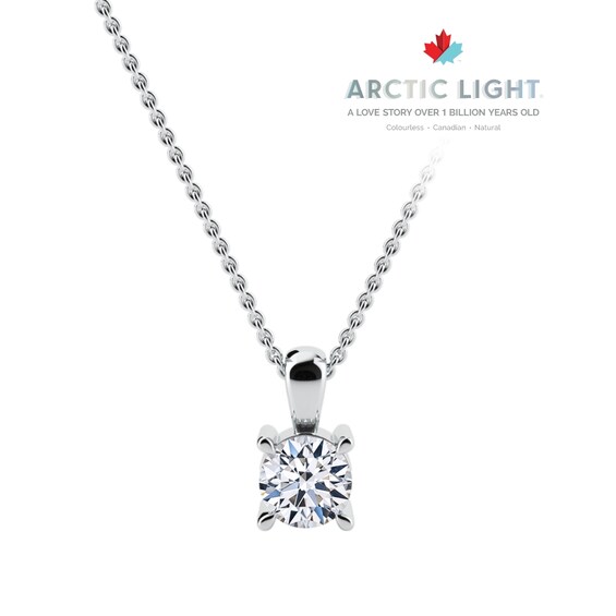 Arctic Light Platinum 0.50ct Diamond Solitaire Pendant