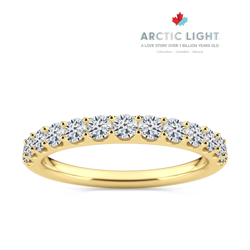 Main Image 1 of Arctic Light 18ct Yellow Gold 0.50ct Diamond Eternity Ring
