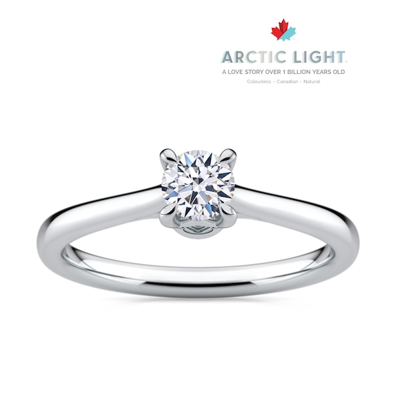 Engagement Ring Arctic Light Platinum Round Solitaire 0.25ct