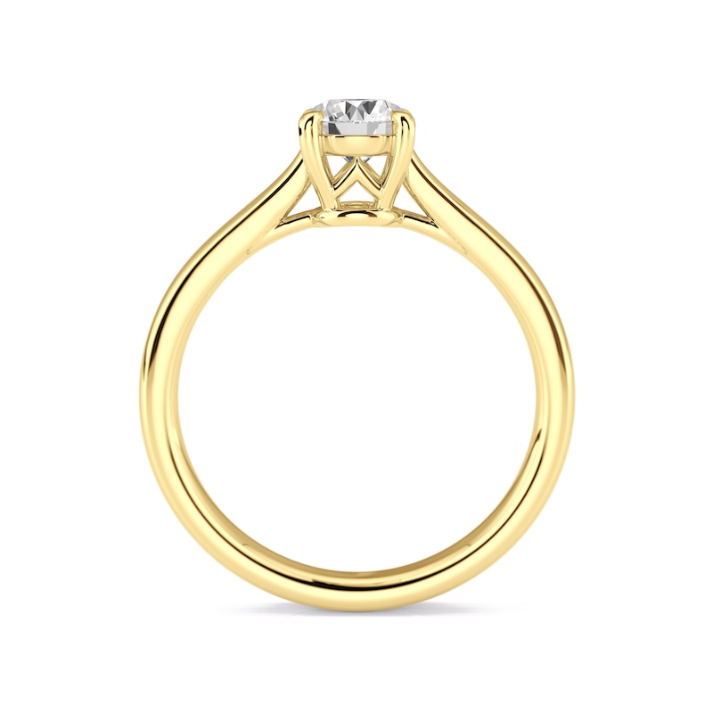 Main Image 3 of Arctic Light 18ct Yellow Gold 0.50ct Diamond Round Solitaire Ring