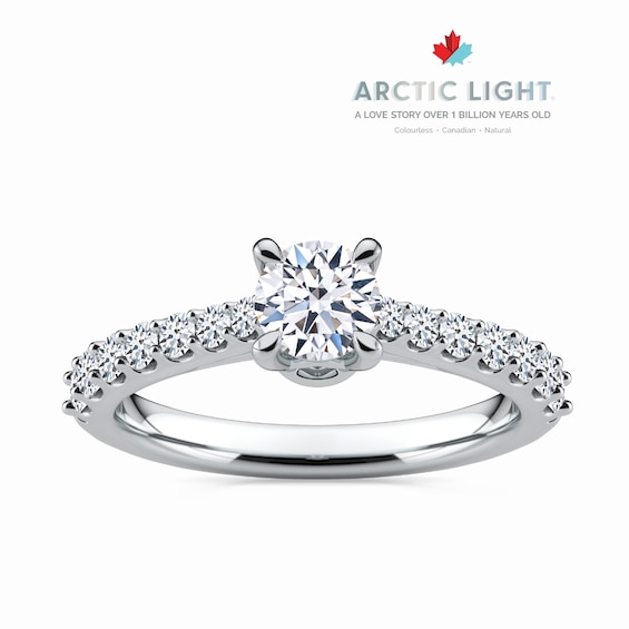 Arctic Light Platinum 0.75ct Diamond Round Solitaire Ring