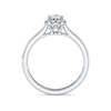 Thumbnail Image 3 of Arctic Light Platinum 0.40ct Diamond Pear  Halo Ring