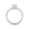 Thumbnail Image 3 of Arctic Light Platinum 0.70ct Diamond Emerald Solitaire Ring
