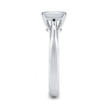 Thumbnail Image 4 of Arctic Light Platinum 0.70ct Diamond Emerald Solitaire Ring