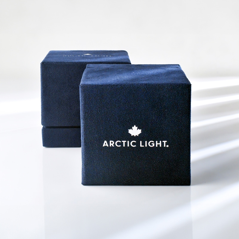 Main Image 5 of Arctic Light Platinum 0.70ct Diamond Emerald Solitaire Ring