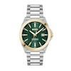 Thumbnail Image 3 of BOSS Strike Mesh Stainless Steel Watch & Green Leather Bracelet Gift Set
