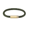 Thumbnail Image 6 of BOSS Strike Mesh Stainless Steel Watch & Green Leather Bracelet Gift Set