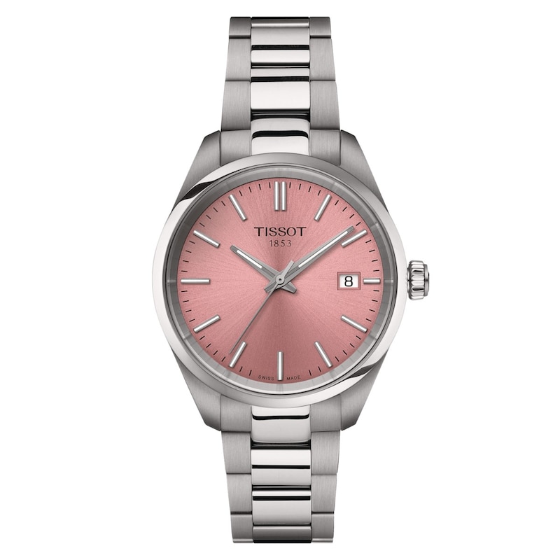 Main Image 1 of Tissot PR 100 Quartz 34mm Ladies' Pink Dial & Stainless Steel Watch