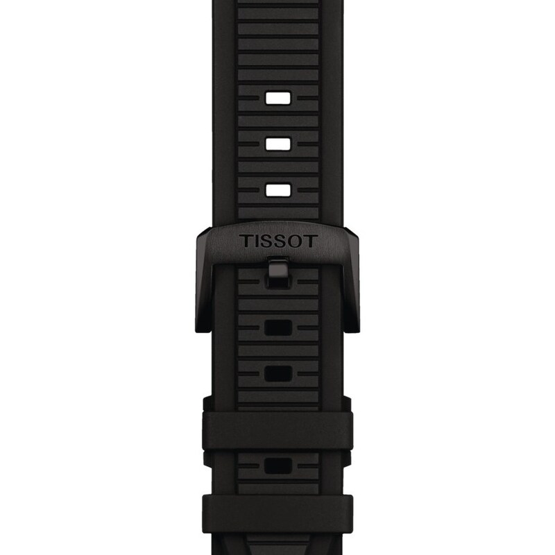 Main Image 4 of Tissot T-Race Powermatic 80 Black Silicone Strap Watch