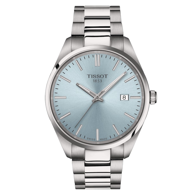 Main Image 1 of Tissot PR 100 Quartz 40mm Men's Ice Blue Dial & Stainless Steel Watch