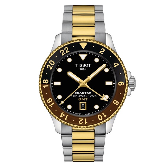 Men's Tissot Seastar 1000 Two Tone Bracelet Watch