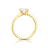 Thumbnail Image 5 of Engagement Ring 18ct Yellow Gold Round Cut Four Claw Solitaire 1ct Diamond Ring