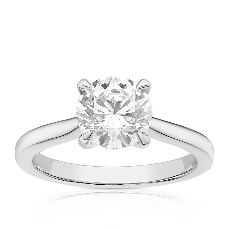 Main Image 1 of Platinum 2ct Diamond Solitaire Ring