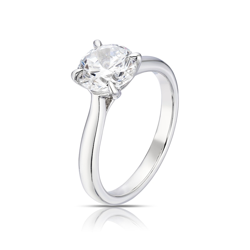 Main Image 2 of Platinum 2ct Diamond Solitaire Ring