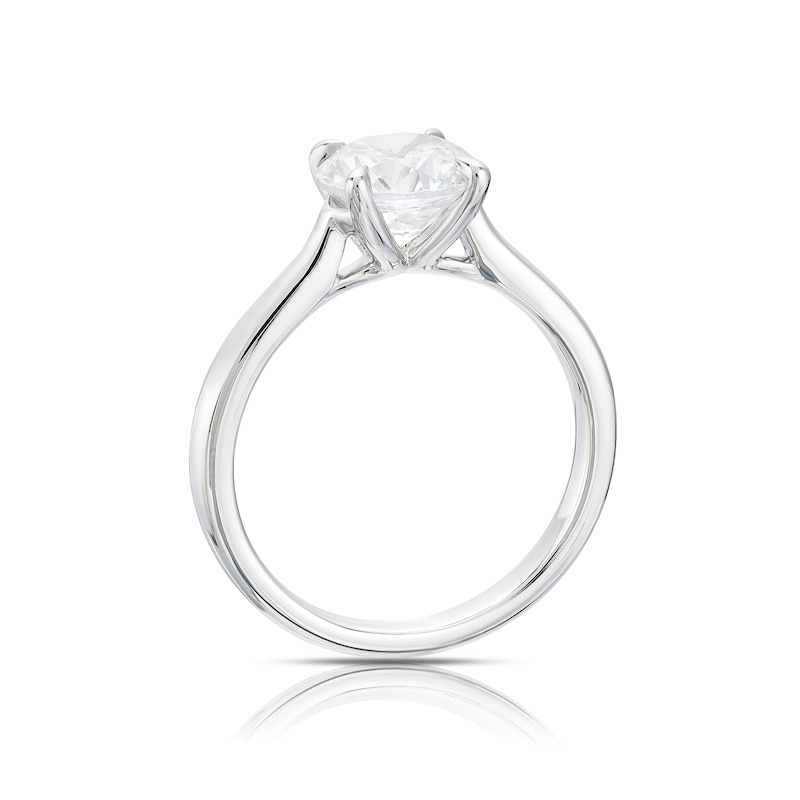 Main Image 3 of Platinum 2ct Diamond Solitaire Ring