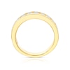 Thumbnail Image 6 of 18ct Yellow Gold 13 Stone Channel Set Eternity 1ct Diamond Ring