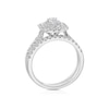 Thumbnail Image 4 of Engagement Ring Platinum Emerald Shape 1ct Diamond Ring