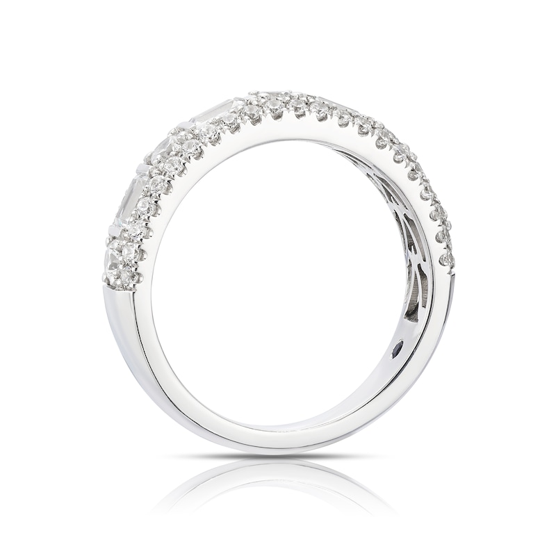 Main Image 4 of Vera Wang Platinum 1ct Diamond Band