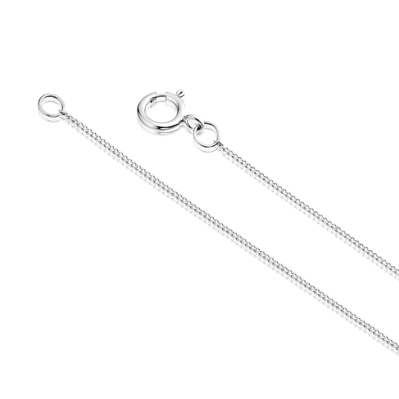 Main Image 3 of 9ct White Gold 0.20ct Diamond Clover Shaped Pendant