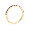 Thumbnail Image 3 of 9ct Yellow Gold Amethyst Eternity Ring