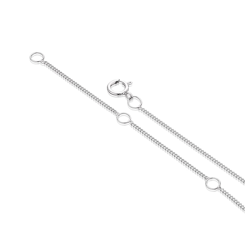 Main Image 3 of 9ct White Gold 0.50ct Diamond Snowflake Shaped Pendant