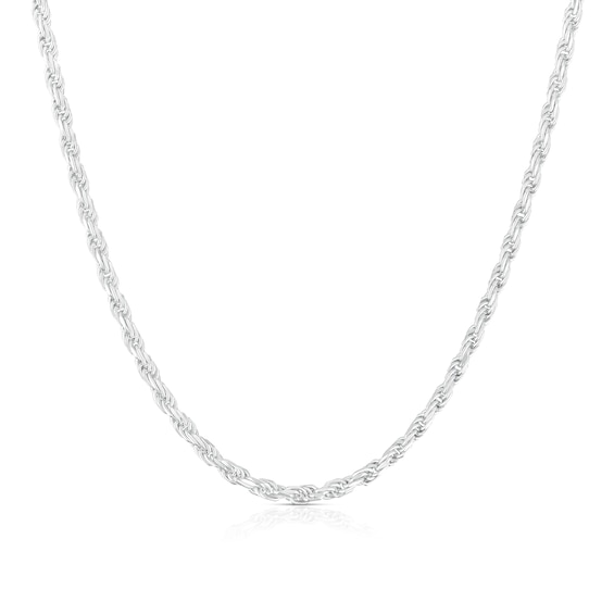 Sterling Silver 22 Rope Chain Necklace
