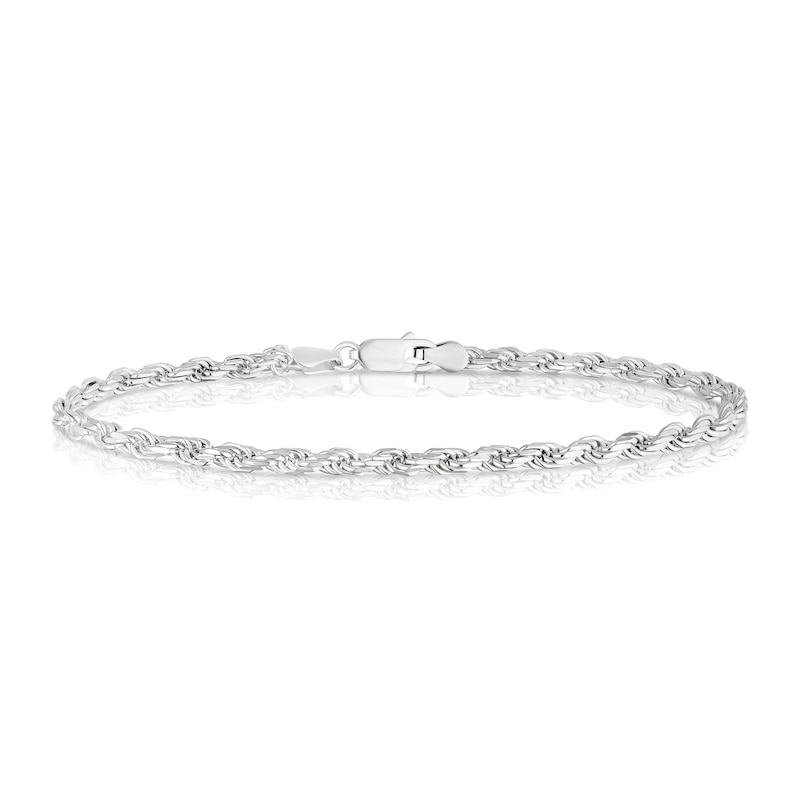 Main Image 1 of Sterling Silver 8.5" Rope Chain Bracelet