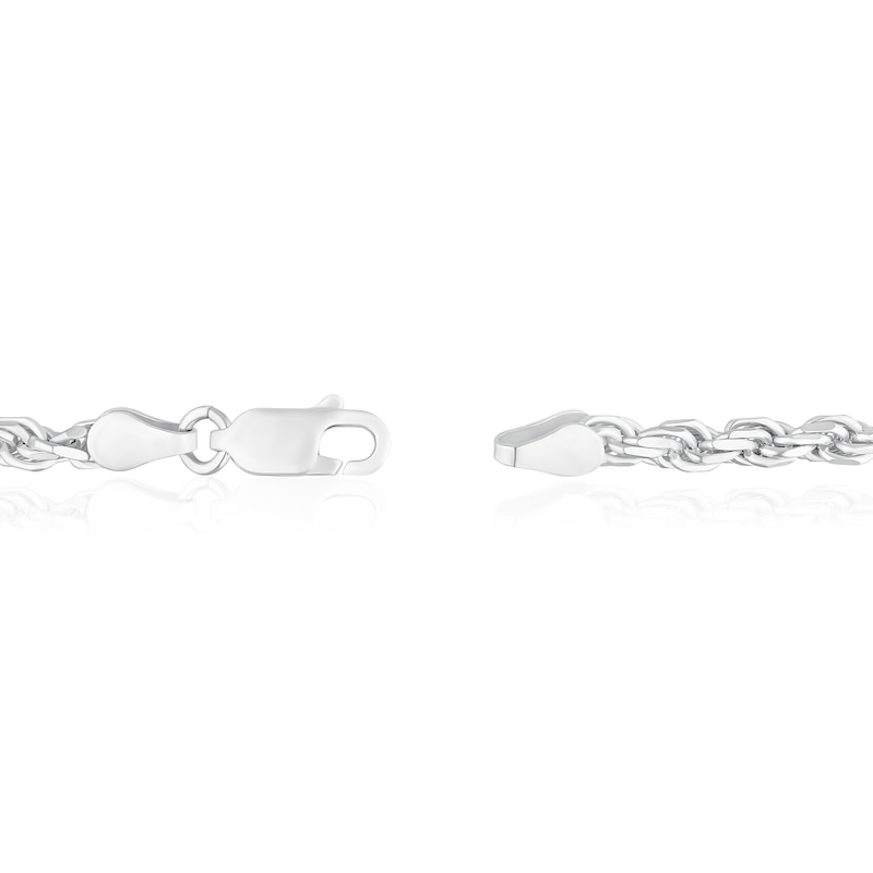 Main Image 3 of Sterling Silver 8.5" Rope Chain Bracelet
