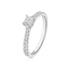 Thumbnail Image 2 of Platinum 0.50ct Diamond Princess Cut Ring