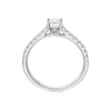 Thumbnail Image 3 of Platinum 0.50ct Diamond Princess Cut Ring