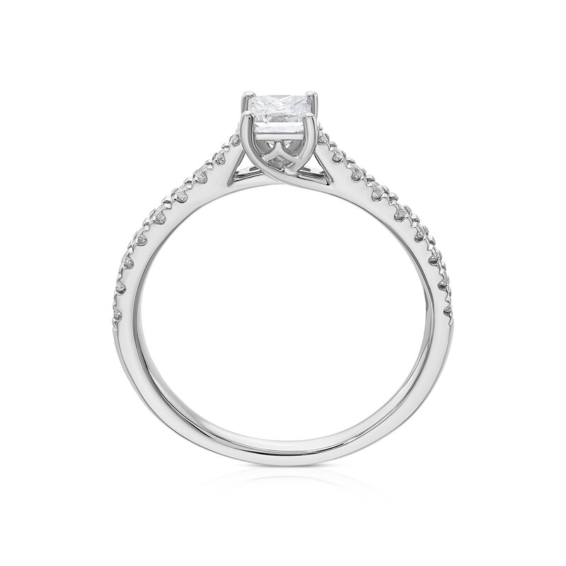 Main Image 3 of Platinum 0.50ct Diamond Princess Cut Ring