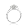 Thumbnail Image 3 of Platinum 1ct Diamond Round Flower Halo Ring