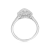 Thumbnail Image 3 of 18ct White Gold 0.75ct Diamond Pear Shaped Cluster Ring