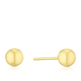 18ct Yellow Gold 5mm Ball Stud Earrings