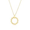 Thumbnail Image 1 of 9ct Yellow Gold 17+1" Open Twist Pendant Necklace