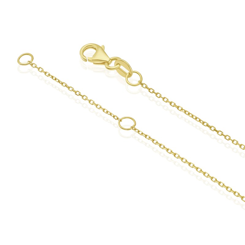 Main Image 3 of 9ct Yellow Gold 17+1" Open Twist Pendant Necklace