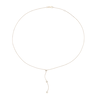 Thumbnail Image 2 of 9ct Yellow Gold  17+1" Triology Cubic Zirconia Y Shaped Necklace