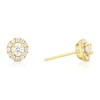 Thumbnail Image 1 of 9ct Yellow Gold Cubic Zirconia Halo Stud Earrings