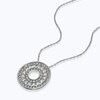 Thumbnail Image 2 of Sterling Silver Cubic Zirconia Baguette Circle Pendant