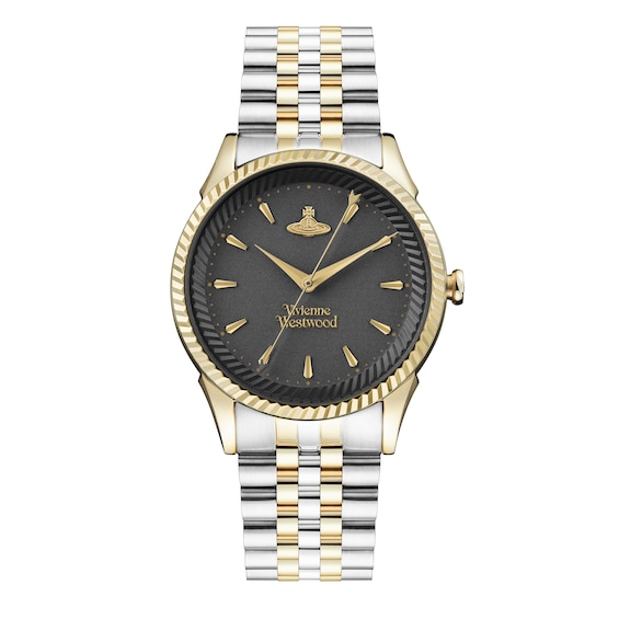 Vivienne Westwood Seymour Women's Black Dial & Two Tone Bracelet Watch