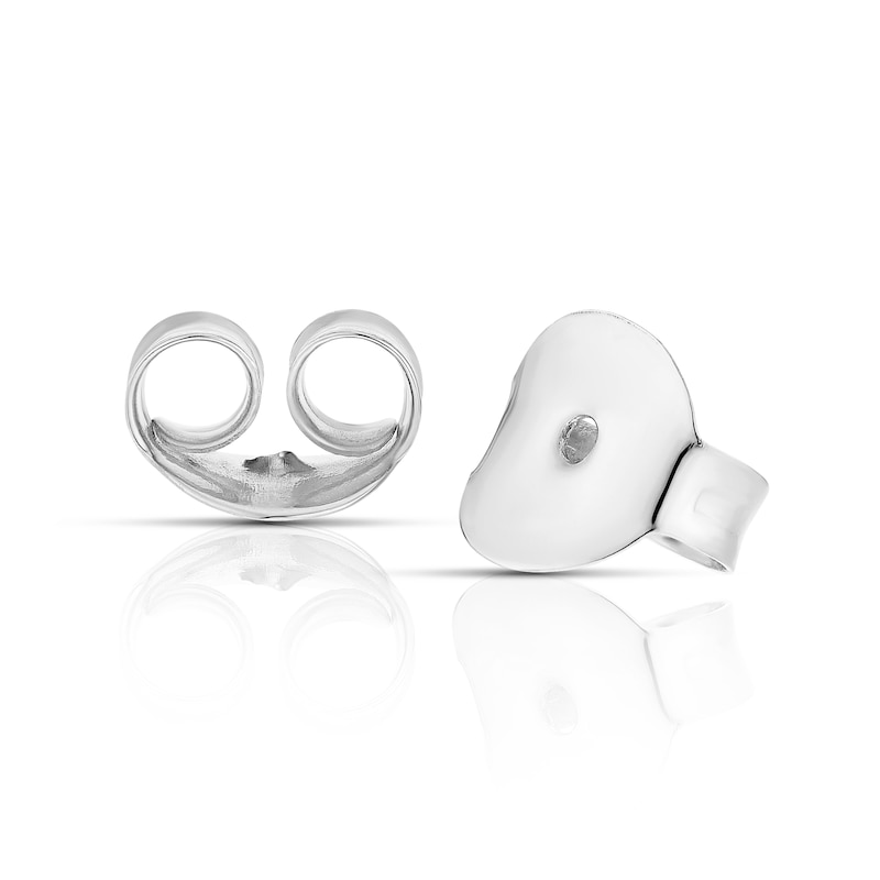 Main Image 2 of Sterling Silver Cubic Zirconia Knot Stud Earrings