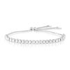 Thumbnail Image 1 of Sterling Silver Multi Polished Beaded Ball Bolo Bracelet