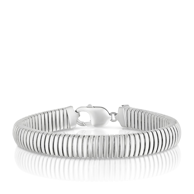 Main Image 1 of Sterling Silver 7.5" Textured Bracelet