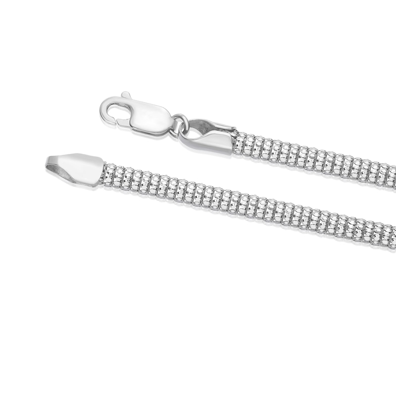 Main Image 3 of Sterling Silver 7.5" Popcorn Diamond Cut Bracelet