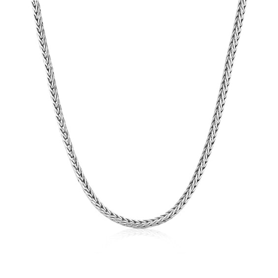 Sterling Silver 20 Foxtail Chain Necklace