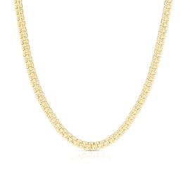9ct Yellow Gold 17" Panther Link Necklace