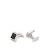 Thumbnail Image 1 of BOSS Silver Tone & Black Square Cufflinks