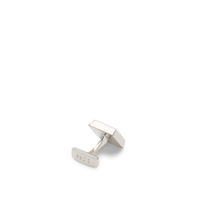 Main Image 2 of BOSS Silver Tone & Black Square Cufflinks