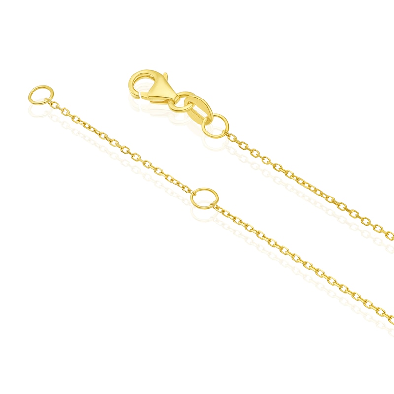Main Image 3 of 9ct Tri Gold 16+2" Multi Circle Cubic Zirconia Pendant